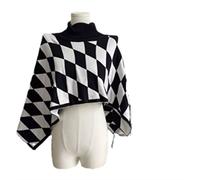 HJUGHPN Maglione da donna a collo alto lavorato a maglia camicetta autunnale e invernale