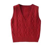 HJUGHPN Maglione da donna cardigan a quadri a quadri da donna ampio a vita alta corta cappotto sottile