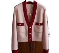 HJUGHPN Maglione da donna cardigan lavorato a maglia con scollo a V giacca maglione da donna camicetta all-match