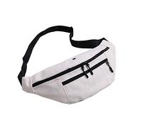 HJUGHPN Marsupio Borsa delle donne degli uomini della tela della vita di coppia Fanny Travel Pack Sport Pocket borsa Crossbody Borsa a tracolla Streetwear marsupio(2)