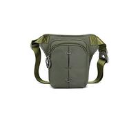 HJUGHPN Marsupio Borsa in vita in nylon da uomo borsa for la vita all'aperto Borsa a tracolla impermeabile Borsa for il tempo libero Sport for il tempo libero Borsa da ciclismo(Army Green)