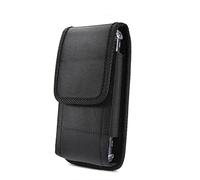 HJUGHPN Marsupio Borsa per telefono nera solida portatile con clip da cintura per marsupio senza moschettone
