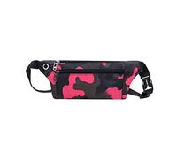 HJUGHPN Marsupio Borse da uomo in vita cammuffamento da donna Borse da esterno in vita borse for cellulari casual(Pink)