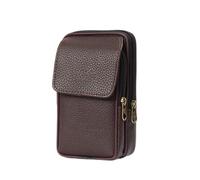 HJUGHPN Marsupio Moda sulla cinghia Multi-function Telefono Coin card Unisex Bag PU. Borsa a vita esterna in pelle resistente all'usura(2)