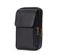 HJUGHPN Marsupio Moda sulla cinghia Multi-function Telefono Coin card Unisex Bag PU. Borsa a vita esterna in pelle resistente all'usura(1)