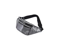 HJUGHPN Marsupio Pacchetti in vita, Borsa da cinghia da donna Beach Trasluc Risolvere Net Fanny Pack impermeabile in vita Custodia in vita(Schwarz)