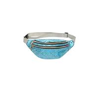 HJUGHPN Marsupio Pacchetti in vita, confezione per la vita per donna Fanny Packs Borsa Shiny Hip Borse Shiny Banks(Blue)