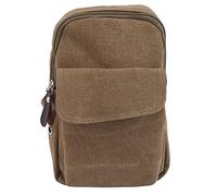 HJUGHPN Marsupio Piccolo sacchetto di fionda del petto maschile da viaggio Escursionismo Body Messenger Borsa a tracolla Casual Borsa da uomo in tela(Khaki)