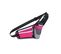 HJUGHPN Marsupio Tasche da corsa sportive, tasche multifunzionali per bottiglia d'acqua all'aperto, impermeabile, sacchetto del petto di fitness(Rose)