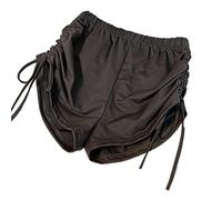 HJUGHPN Pantaloncini da donna neri sexy slim elastico in vita slim corsa danza tutti i paia con pantaloncini casual (2, M)