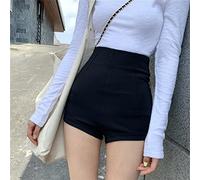 HJUGHPN Pantaloncini neri da donna pantaloncini attillati da ufficio a vita alta, sexy, elegante, versatile, XL