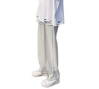 HJUGHPN Piumino da uomo autunno pantaloni della tuta casual da uomo pantaloni della tuta pantaloni da jogging con coulisse pantaloni elastici casual comodi pantaloni da palestra (Asia M) grigio