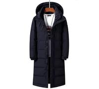 HJUGHPN Piumino da uomo cappotto invernale da uomo spesso caldo e casual piumino abbigliamento (nero, S)