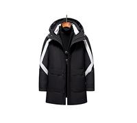 HJUGHPN Piumino da uomo invernale caldo e spesso parka lungo da uomo piumino antivento con cappuccio cappotto da uomo capispalla tendenza casual parka abbigliamento (M)