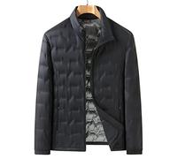 HJUGHPN Piumino da uomo per autunno inverno con colla pressante leggero caldo casual (6XL)
