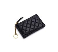 HJUGHPN Portafogli da donna Designer Mini Coin Purse Pouch Piccolo Cambiamento Portafoglio Pelle di Pecora Borse in Vera Pelle Portachiavi Borsa Della Moneta, nero, Taglia unica