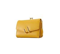 HJUGHPN Portafogli da donna Mini Cuoio DELL'UNITÀ di elaborazione Portafogli Bella Portamonete Femminile Donne Borse di Soldi, Giallo, Taglia unica