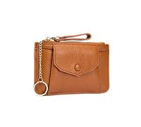 HJUGHPN Portafogli da donna Piccolo portamonete con cerniera Portamonete da donna Mini Ladies in pelle dei portafogli portachiavi, Marrone, Taglia unica