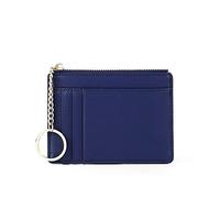 HJUGHPN Portafogli da donna Portafogli da donna con cerniera in pelle PU portamonete mini portachiavi piccolo portafoglio multi-card bit porta carte titolare della carta, Blu, Taglia unica