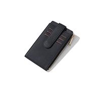 HJUGHPN Portafogli da donna portafogli portamonete in pelle porta carte di credito portafoglio da donna portamonete con cerniera, nero, Taglia unica