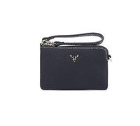 HJUGHPN Portafogli da donna Portafoglio multi-card multi-cardini della borsa della borsa della bowhide semplice della borsa della cuoia della cuoio della cuoio della pelle di cuoio(Schwarz)