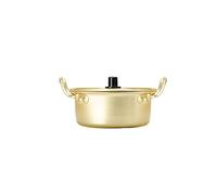 HJUGHPN Pot Olla coreana para fideos Ramen, olla de aluminio con tapa para sopa, leche, huevo, calentamiento rápido, utensili da cocina