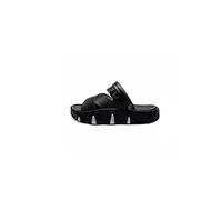 HJUGHPN Sandali da uomo, estivi, alla moda, comodi, con fondo spesso, per aumentare l'altezza, sandali da spiaggia con fondo morbido (nero, 42-43)