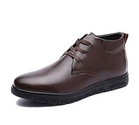 HJUGHPN Scarpe da uomo autunno inverno Business Casual in pelle traspirante Oxford scarpe uomo stringate scarpe da uomo (marrone, 9-US)