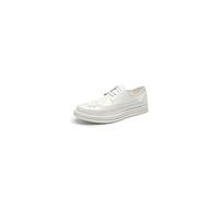 HJUGHPN Scarpe Oxford da uomo, alla moda, in pelle, comode, per ufficio, matrimoni, feste, colore bianco, taglia 40