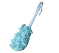 HJUGHPN Spazzola per il corpo con manico lungo da appendere, in morbida rete, per bagno e doccia, spugna per bagno e doccia (blu)