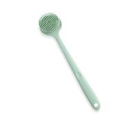 HJUGHPN Spazzola per il corpo multifunzionale in silicone, manico lungo, doppia faccia, per bagno e doccia, massaggio alla schiena, esfoliante, spazzola esfoliante per il corpo (verde)