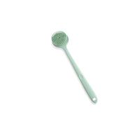 HJUGHPN Spazzola per il corpo, spazzola da bagno a doppio lato con manico lungo, per la pulizia della schiena, con setole morbide, accessorio quotidiano per il bagno (verde)