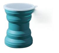 HJUGHPN Tazza portatile pieghevole con coperchio Viaggio lavaggio bocca tazza resistente al calore acqua caffè tazza per il campeggio all'aperto