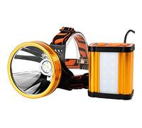 HJUGHPN Torcia frontale abbagliante carica super luminosa lampada a batteria per piastrelle luce speciale, lunga durata, alta luminosità