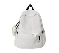 HJUGHPN Zaino da donna carino in nylon da donna zaino per libri da viaggio borse da donna zaini per laptop (bianco)