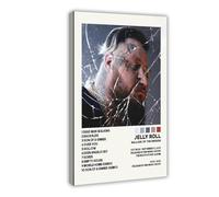 HJUKKM Jelly Roll - Poster su tela, motivo: Ballads of the Broken, decorazione per camera da letto, ufficio, camera da letto, regalo, 30 x 45 cm