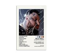 HJUKKM Jelly Roll - Poster su tela, motivo: Ballads of the Broken, decorazione per camera da letto, ufficio, camera da letto, regalo, 40 x 60 cm