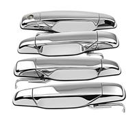 HJWPD 4 Pezzi Maniglia Esterna Porta Anteriore Posteriore Sinistra Destra Per GMC Per Sierra Per Yukon 15915659 22738725 Componenti Maniglie(4PCS Chrome)
