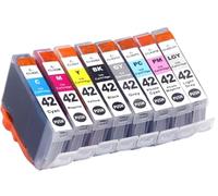 HJXcTRH Cartucce d'inchiostro CLI-42 da 8 confezioni compatibili Compatibile con Pro-100 Pro-100S CLI-42BK CLI-42C CLI-42Y CLI-42GY CLI-42LGY CLI-42M CLI-42PC CLI-42PM