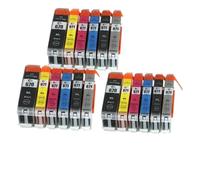 HJXcTRH Cartucce d'inchiostro compatibili per PGI670 CLI671 per MG7760 MG7765 MG7766 TS5060 TS6060 TS8060 TS9060 Series(3Sets (18PCS))