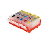 HJXcTRH Cartucce d'inchiostro ricaricabili da 5 pezzi compatibili con PGI325 e CLI326 per MG8130 MG6230 MG8230 MG533 IP4830 4930 con chip ARC