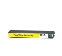 HJXcTRH Cartuccia d'inchiostro compatibile 981 per HP981 981A per stampante PageWide Enterprise Color 556xh 586dn 586f E58650dn E55650(1pcs- Yellow)