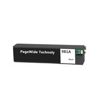 HJXcTRH Cartuccia d'inchiostro compatibile 981 per HP981 981A per stampante PageWide Enterprise Color 556xh 586dn 586f E58650dn E55650(1pcs- Black)