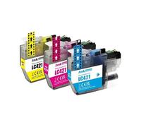 HJXcTRH Cartuccia d'inchiostro LC421 compatibile per stampanti DCP-J1050DW MFC-J1010DW DCP-J1140DW(CMY-3COLORS)