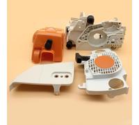 HJXcTRH Kit di avviamento a Strappo per Coperchio Frizione alloggiamento Carter Compatibile con S MS180 MS170 018 017 MS 180 170 Pezzi di Ricambio in plastica per motoseghe