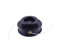 HJXcTRH Nero Universale Doppio 2 Linee Testa di Alimentazione Manuale Fissaggio in Plastica Compatibile con i Modelli di Parti di Attrezzi da Giardino Funziona con Adatto per l'uso con Sostituzione