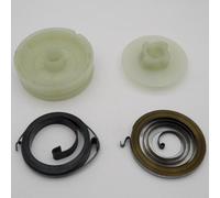 HJXcTRH Puleggia Easy Start con 2 Molle Compatibile con Motosega elettrica per Pezzi di Ricambio per Motosega a Gas 4500 5200 5800 45cc 52cc 58cc