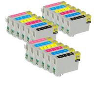 HJXcTRH Set di cartucce d'inchiostro 18X compatibili T0791 T0792 T0793 T0794 T0795 T0796 per Stylus Photo P50 1500W e Stylus Photo 1400