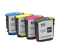 HJXcTRH Set di cartucce d'inchiostro compatibili per 10 82 per plotter DesignJet 500 500ps 800 800ps HP10 HP82 HP500 HP800(For 10 82 1set)