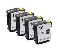 HJXcTRH Set di cartucce d'inchiostro compatibili per 10 82 per plotter DesignJet 500 500ps 800 800ps HP10 HP82 HP500 HP800(10BK 4pcs)